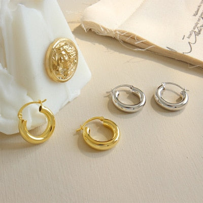 Minimalist Silver or gold Color  Stud Earrings